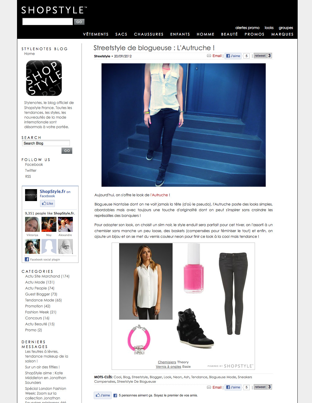 Streetstyle de blogueuse : L'Autruche ! 2012-09-22 19-55-38