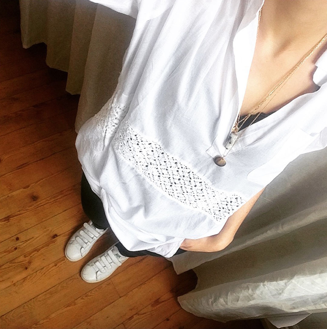 2_look_blog_mode_robe_blouse_calzedonia_stan_smith_adidas_velcro