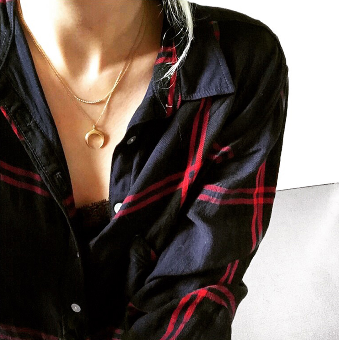 look blog mode chemise carreaux kiabi collier cherie cheriff you are young